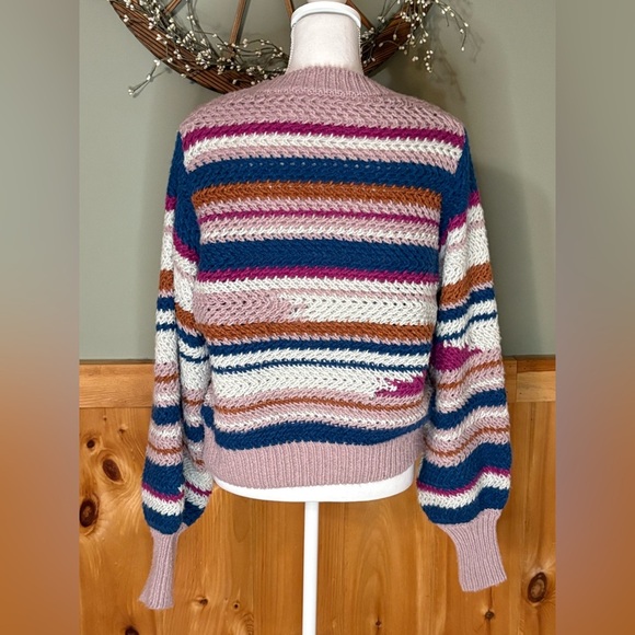 Altar'd State Multicolor Striped Sweater size Small - Picture 9 of 13